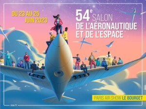 Affiche Salon International de l'Aéronautique et de l'Espace